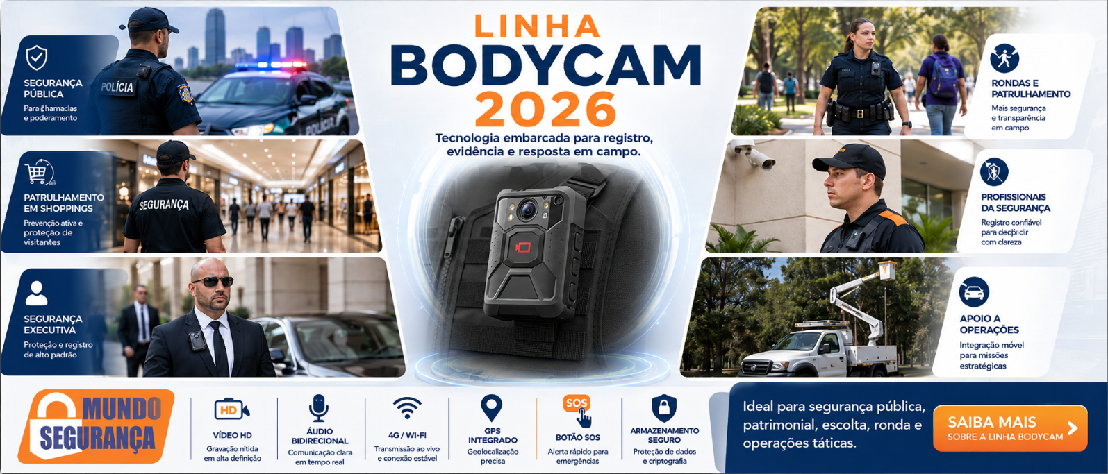 Bodycam  cameras corporais