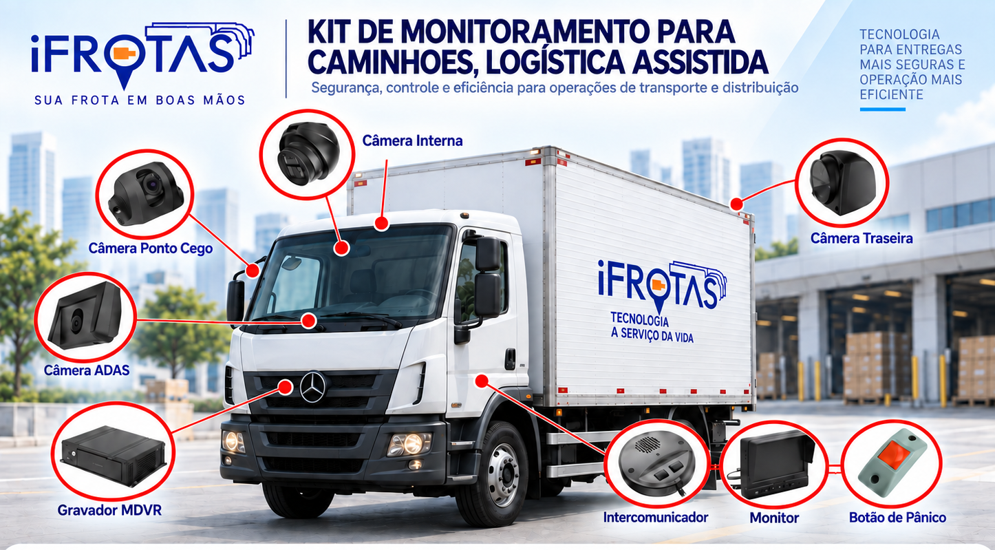 VUC e caminhões com monitoramento iFrotas